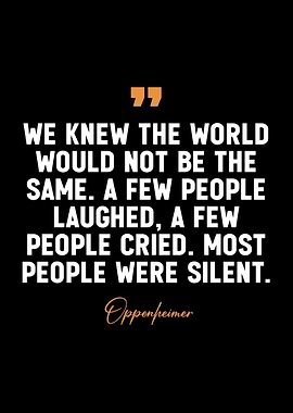 Robert Oppenheimer quotes