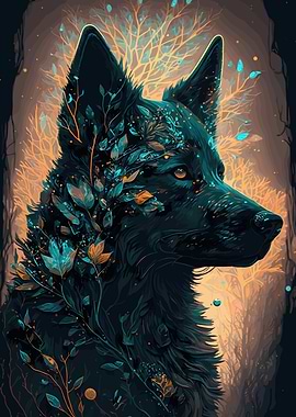 German Shepherd Dog Forest