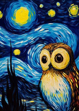 The Starry Night Owl