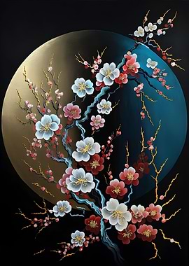 Abstract Plum Blossom