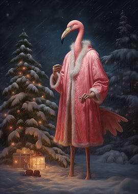 Funny Flamingo Vintage