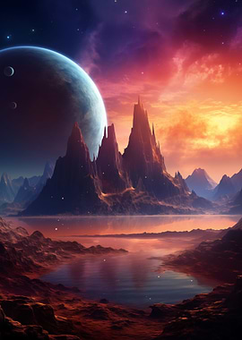 Mountain Peaks Alien Land