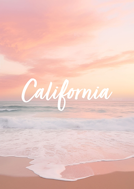 Pastel California Beach