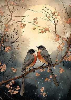 Robin Bird Sketch Art