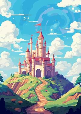 Magical Castle Pixel Art