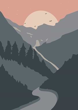 mountain illustration