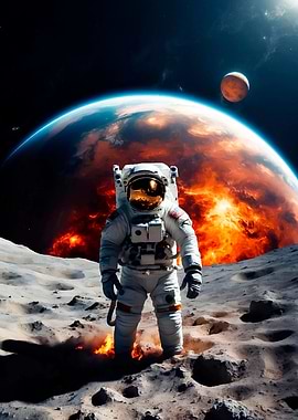 Astronaut on the Moon