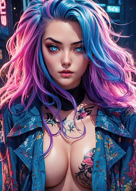Sexy Cyberpunk Girl