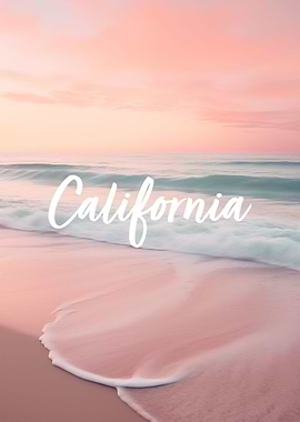 Lofi California Beach Art
