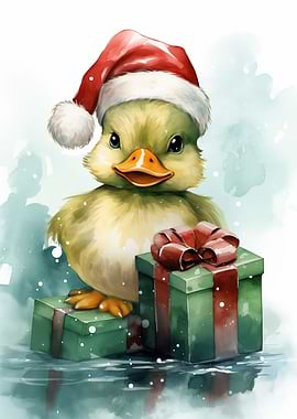 Jolly Happy Duck Christmas