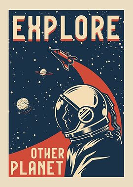 Explore Other Planet Retro