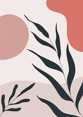 Abstract Minimal Boho Art