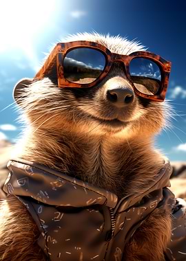 Cute Meerkat Erdmaennchen