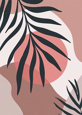 Tropical Leaf Boho Art