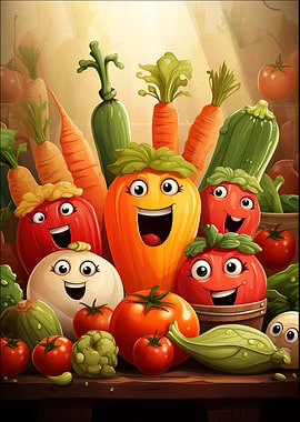 Laughing Funny Vegetables