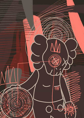 Unique abstract color Kaws
