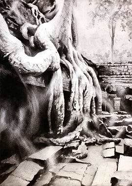 Angkor Wat Cambodia art