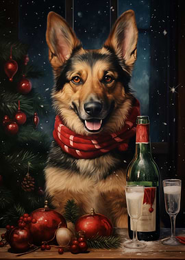 German Shepherd Love Art