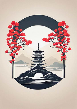 zen minimalist flowers