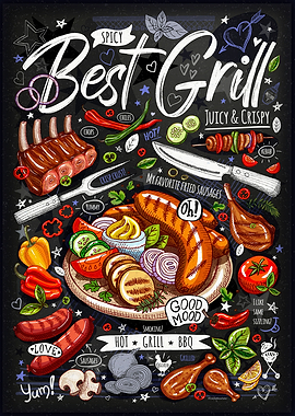 Food restaurant cafe chalk