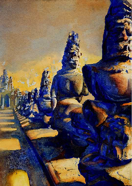 Angkor Thom watercolor