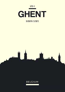 Ghent Skyline Belgium