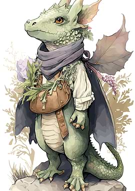 Dragon Fantasy Whimsical