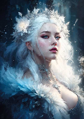 Woman with Platinum Hair