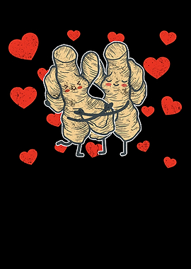 Cute Ginger Couple Hugging