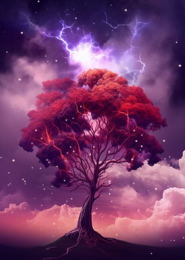 Thunderstorm And Tree