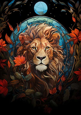 Lion Abstract