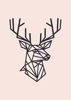 Deer Geometric Design