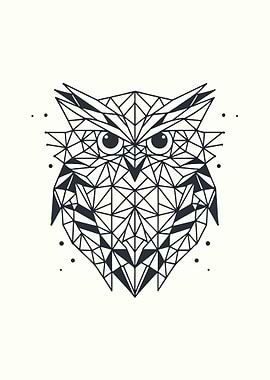 Owl Geometric Design