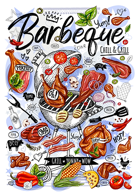 Food restaurant cafe chalk