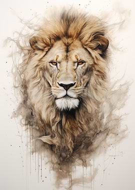 Portait of a lion