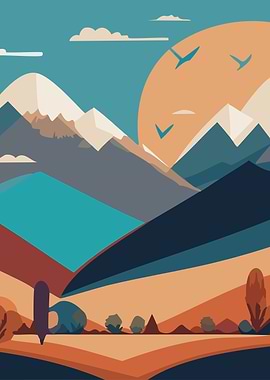 Boho Minimal Landscape