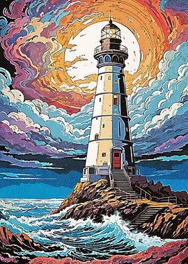 Lighthouse in the Strom
