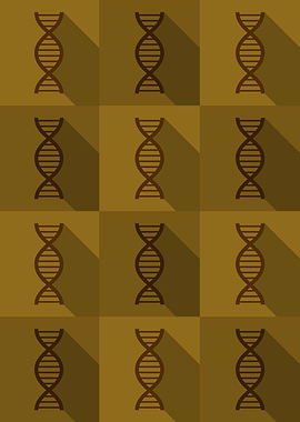 DNA Science Icons Pop Art