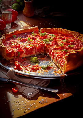 Chicago deep dish pizza