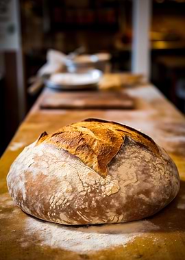 Sour Dough Bread in Bakery