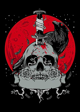 Crow Skull Raven Death