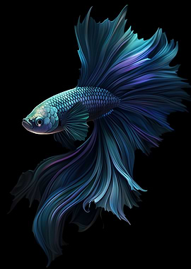 Green and Purple Betta