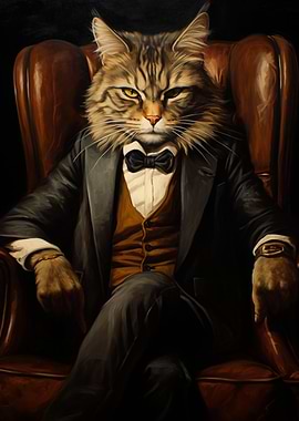 The The Boss is angry Cat