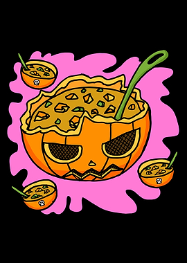 Halloween Pumpkin Head