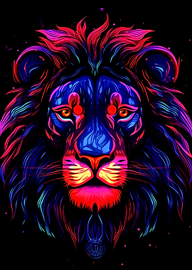 Colorful Lion