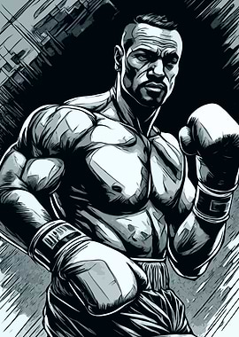 Vintage Boxer in the Ring