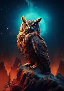 Cosmic Owl Majesty
