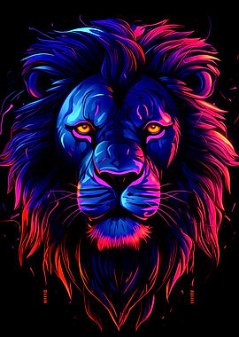 Colorful Lion
