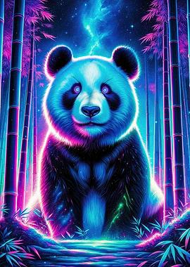 Magical Neon Panda 01