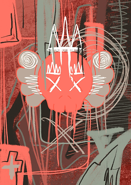 Kaws Dolls unique abstract